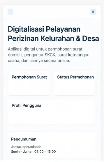 digitalisasi pelayanan perizinan kelurahan