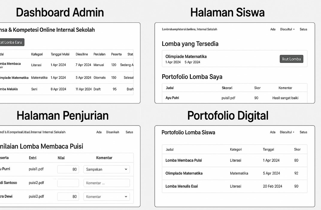 aplikasi lomba online sekolah