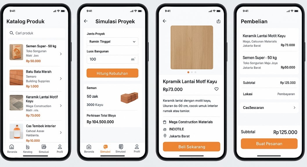 aplikasi katalog bahan bangunan digital
