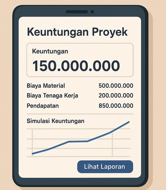 aplikasi kontraktor hitung keuntungan proyek