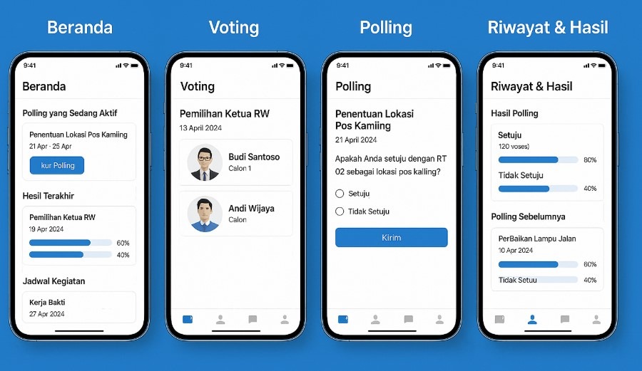 aplikasi musyawarah dan voting online