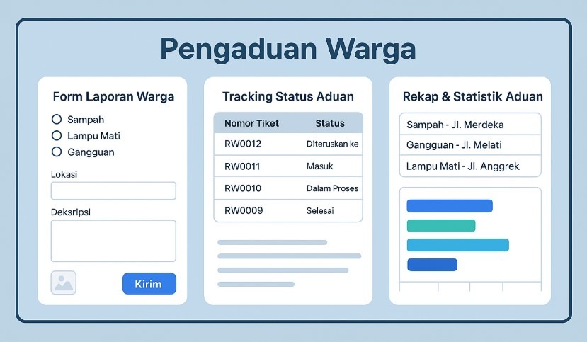aplikasi pengaduan warga RT