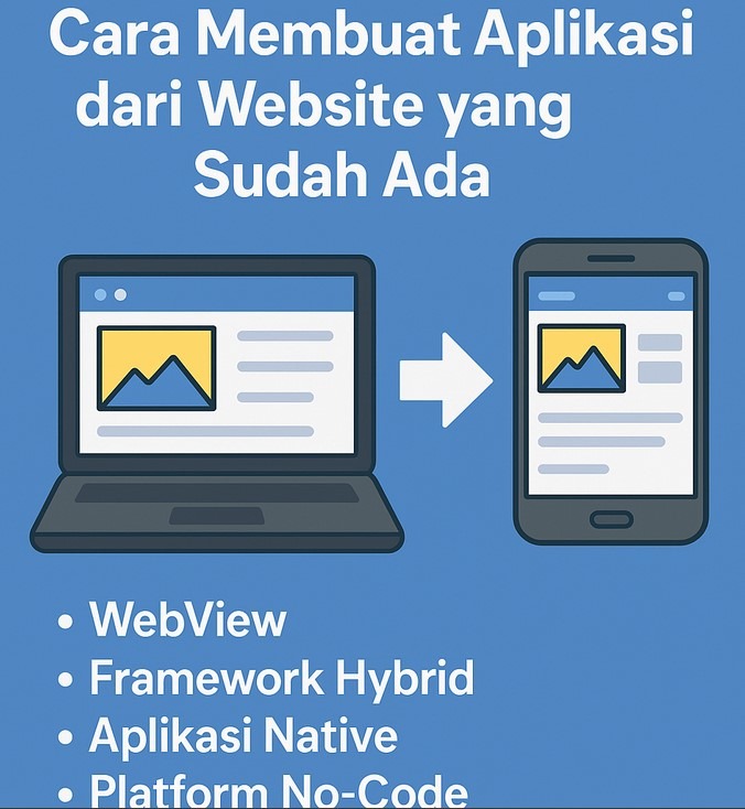 cara mengubah website jadi aplikasi Android