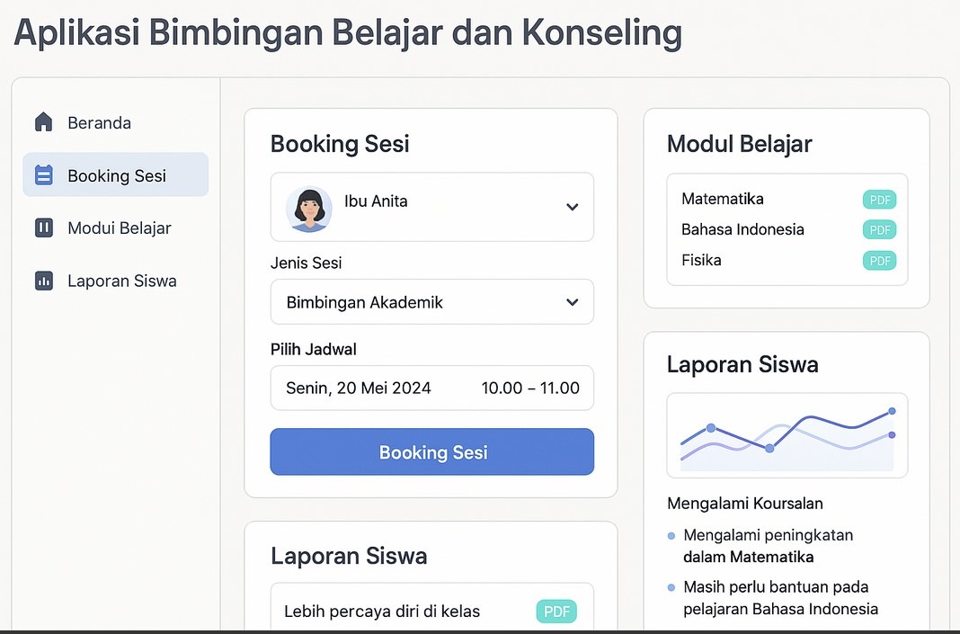 fitur aplikasi bimbingan belajar