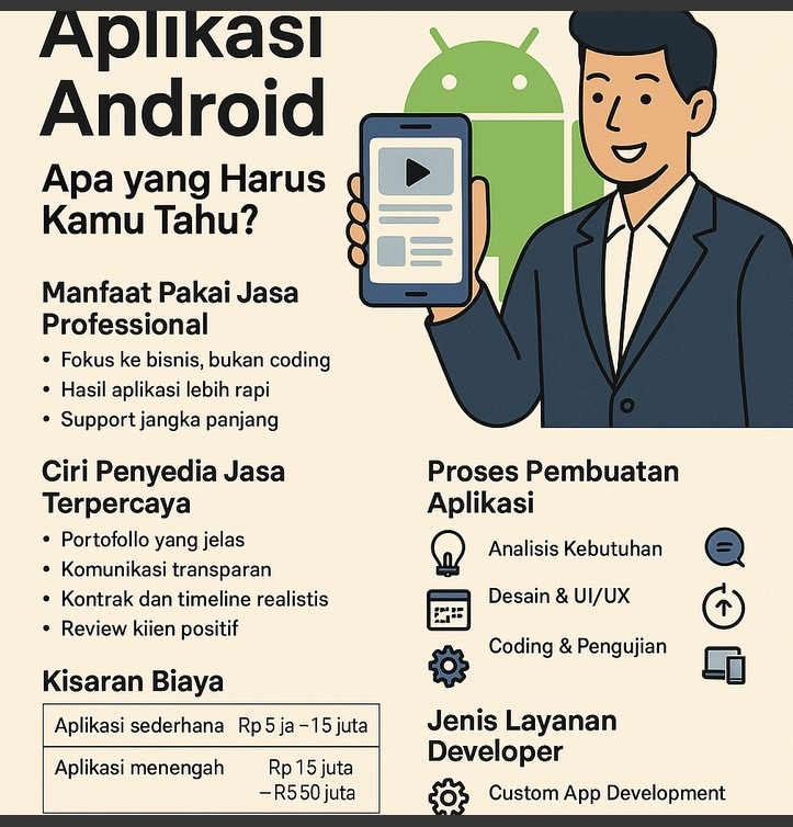 proses jasa pembuatan aplikasi Android