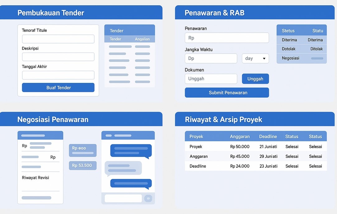 tender proyek digital online