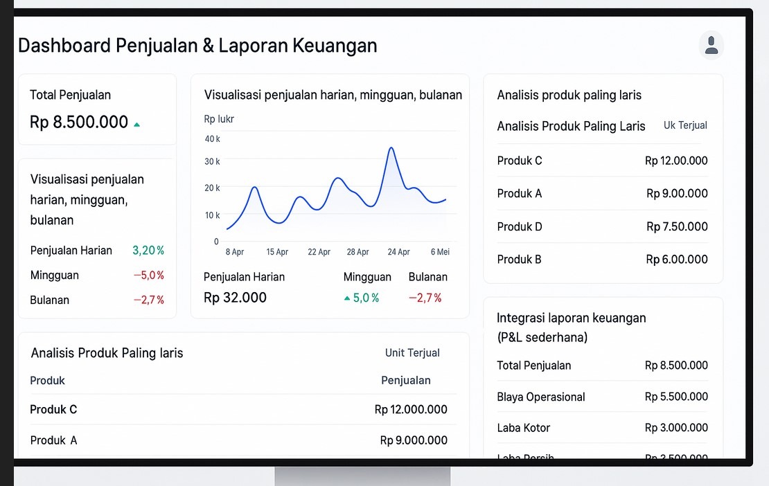 Aplikasi Dashboard Penjualan