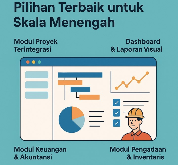 aplikasi ERP untuk kontraktor skala menengah