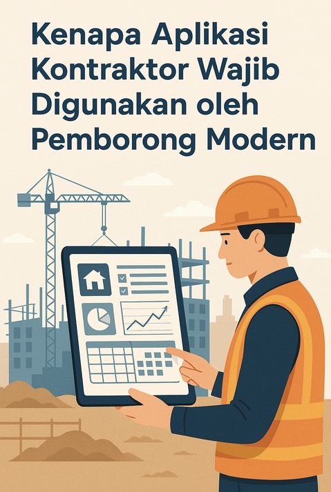 aplikasi kontraktor di proyek lapangan
