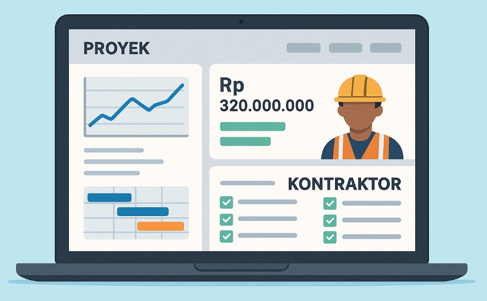 aplikasi kontraktor modern