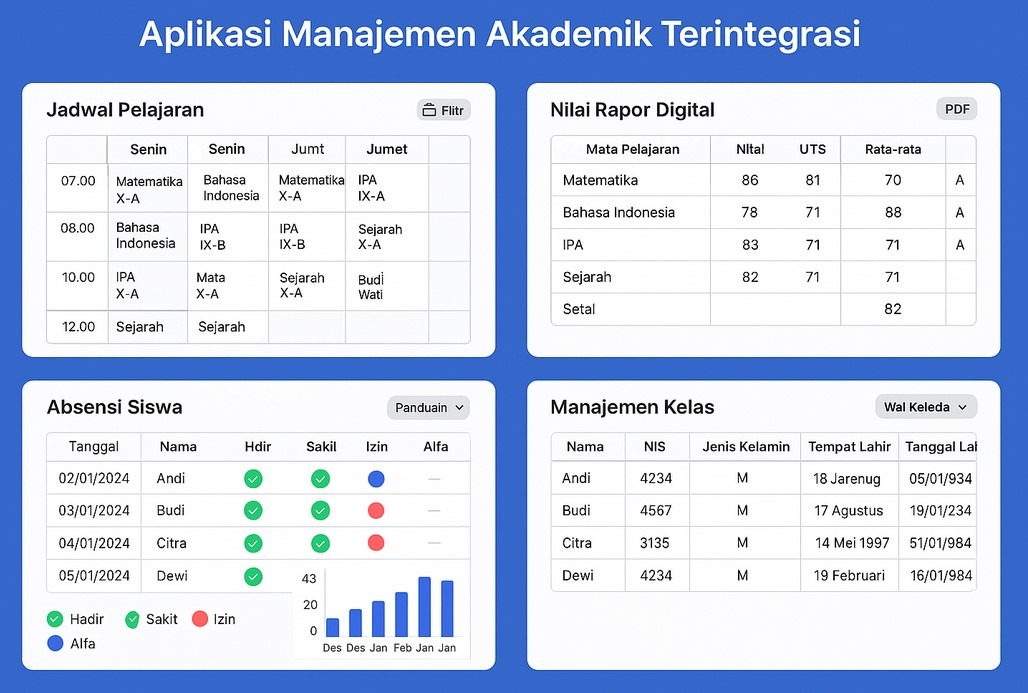 aplikasi manajemen akademik sekolah digital
