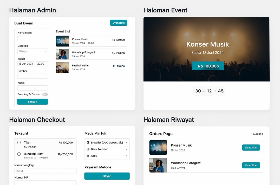 aplikasi penjualan tiket multi-event