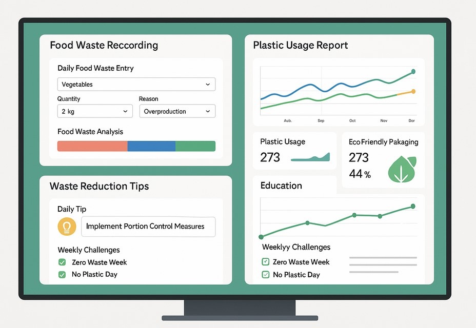 aplikasi sustainability tracker food waste dan plastik
