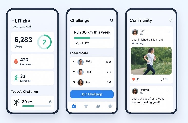 Aplikasi Olahraga & Challenge Bareng Teman