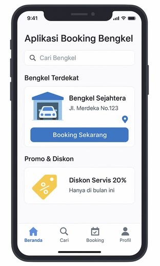 aplikasi booking bengkel dan servis kendaraan