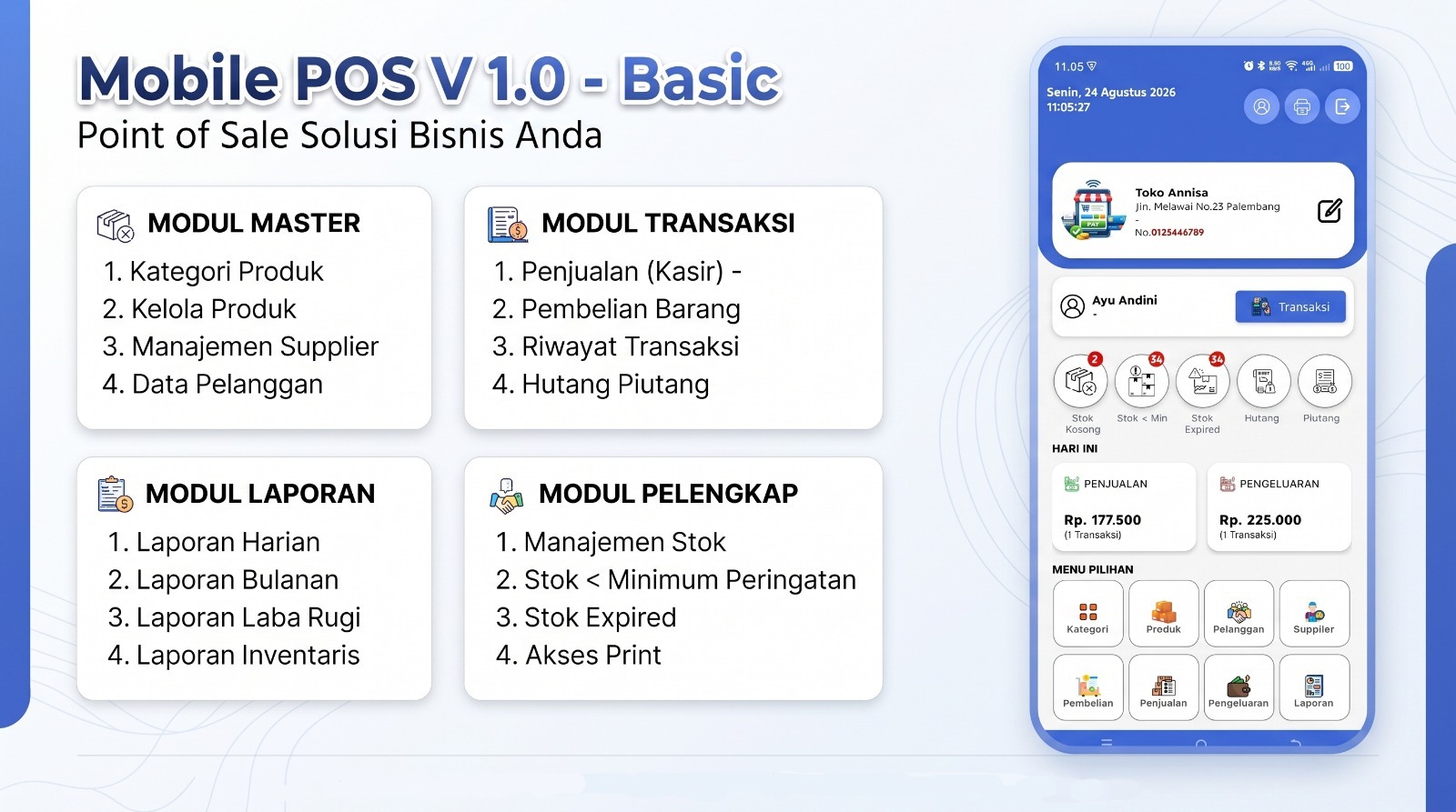 Aplikasi Mobile POS V1.0 Basic